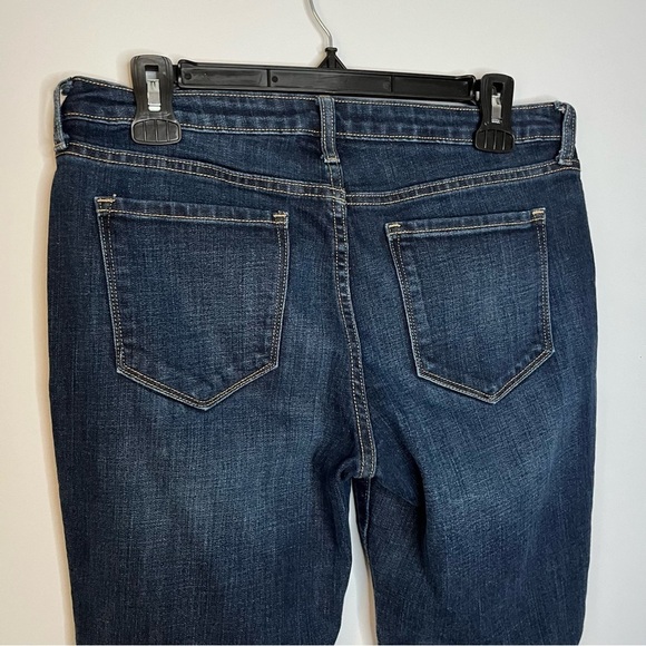 Old Navy Straight Leg Mid Rise Dark Rinse Denim Jeans Size 4 Regular - Picture 15 of 16